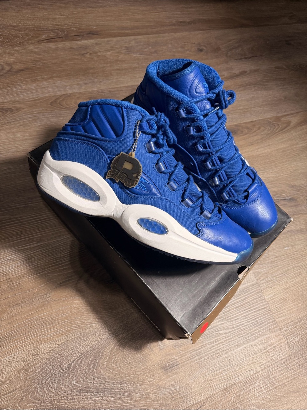 Reebok Question Dark Royal Size 13 worn 1x